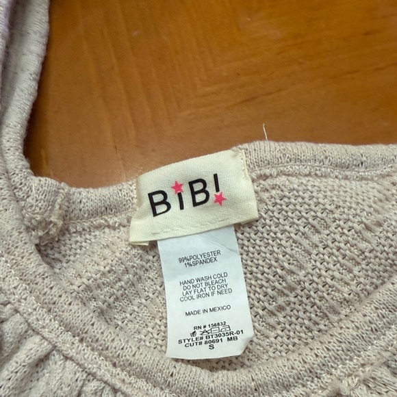 BiBi Beige Ruffled Blouse - Picture 2 of 3